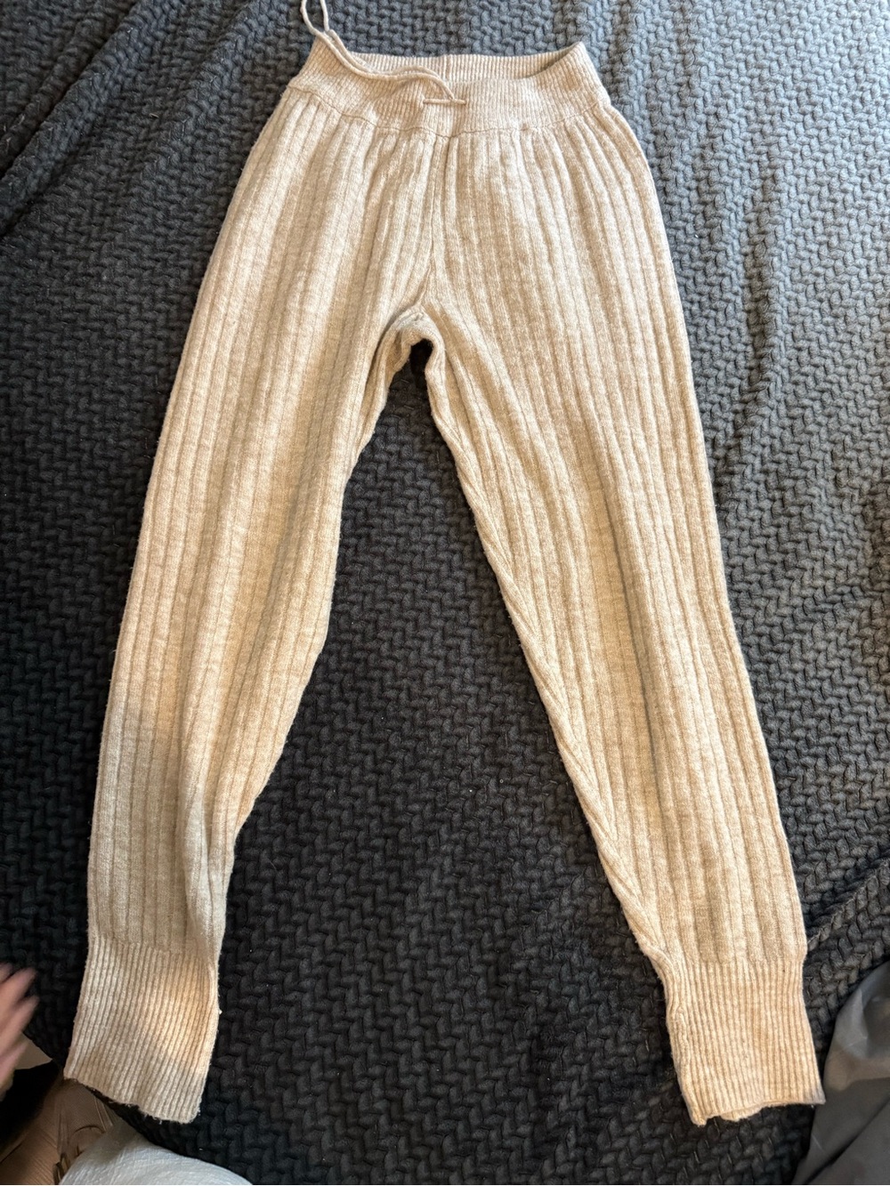 Anthropologie Kids Ribbed Leggings - Cream